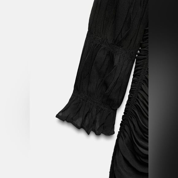 ZARA RUFFLED LONG DRESS ZW COLLECTION - Picture 11 of 11